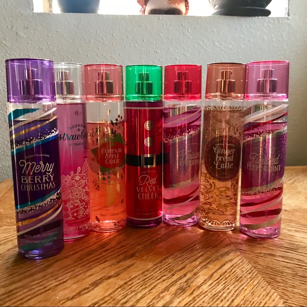LOT of BATH AND BODY WORKS FINE FRAGRANCE MIST!